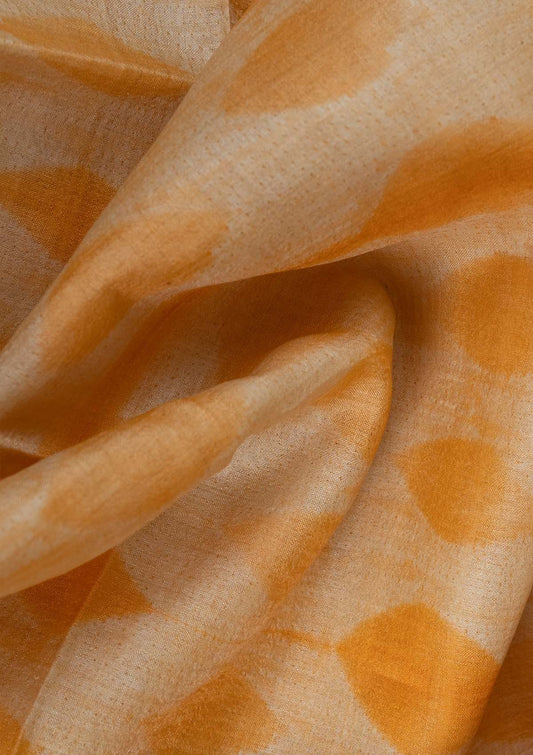 Handwoven Yellow Shibori Fabric
