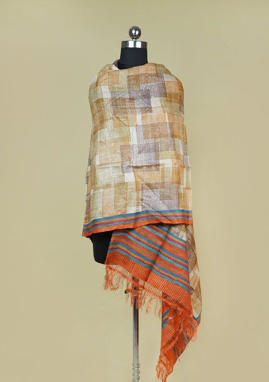 Handwoven Tussar Silk Dupatta