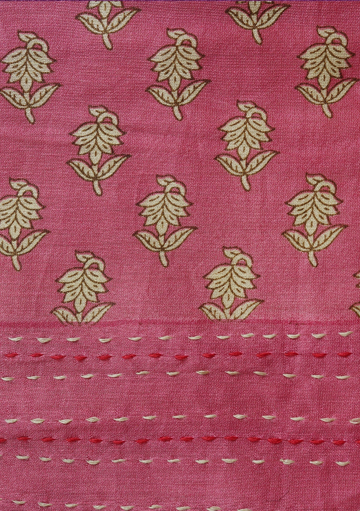 Handwoven Blush Pink Chanderi Silk Suit Piece