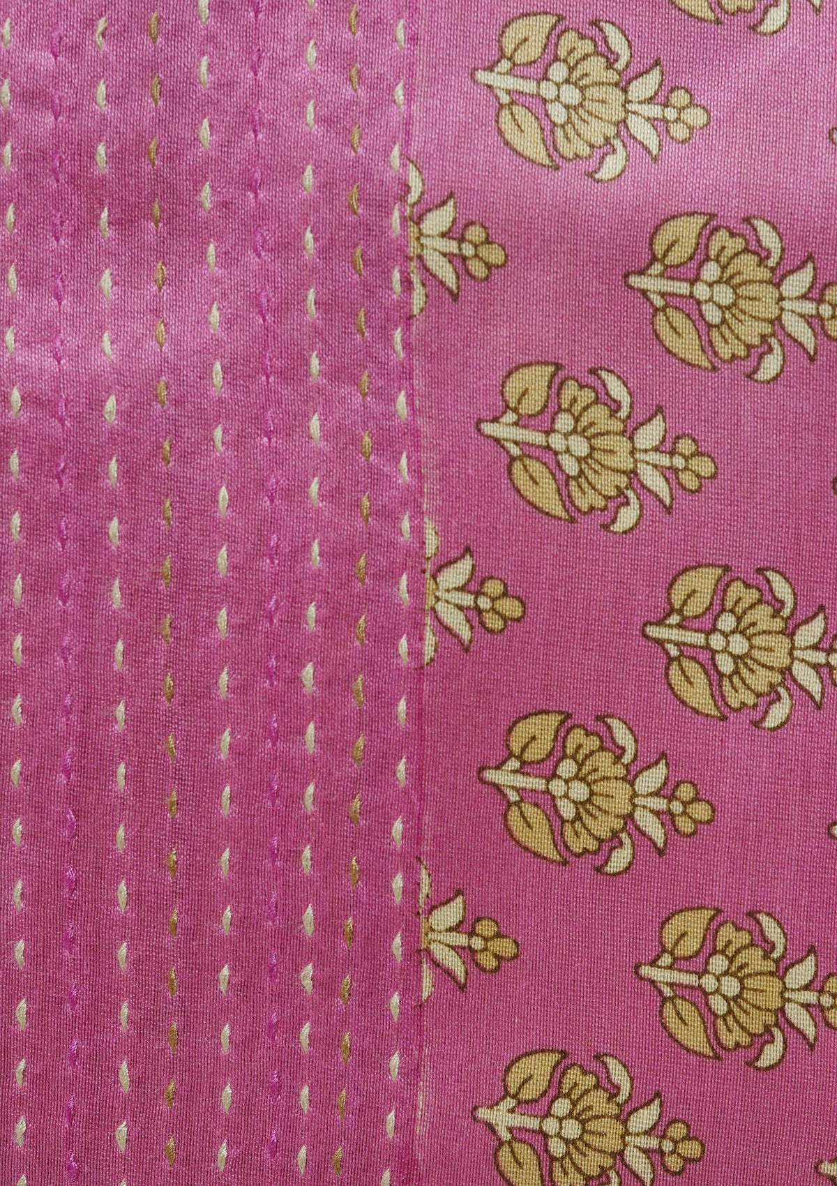 Handwoven Pink Chanderi Silk Suit Piece