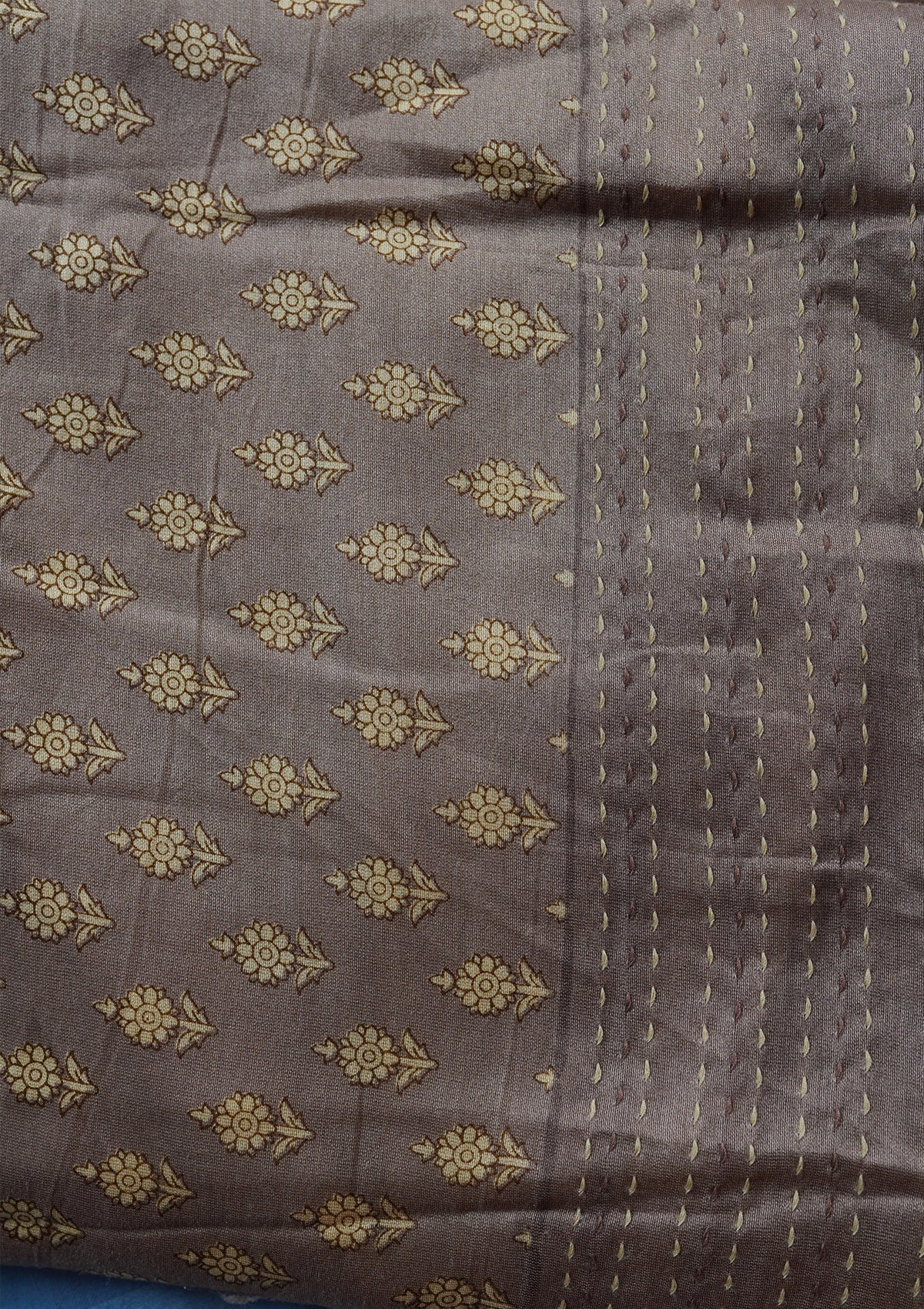 Handwoven Onion Chanderi Silk Suit Piece