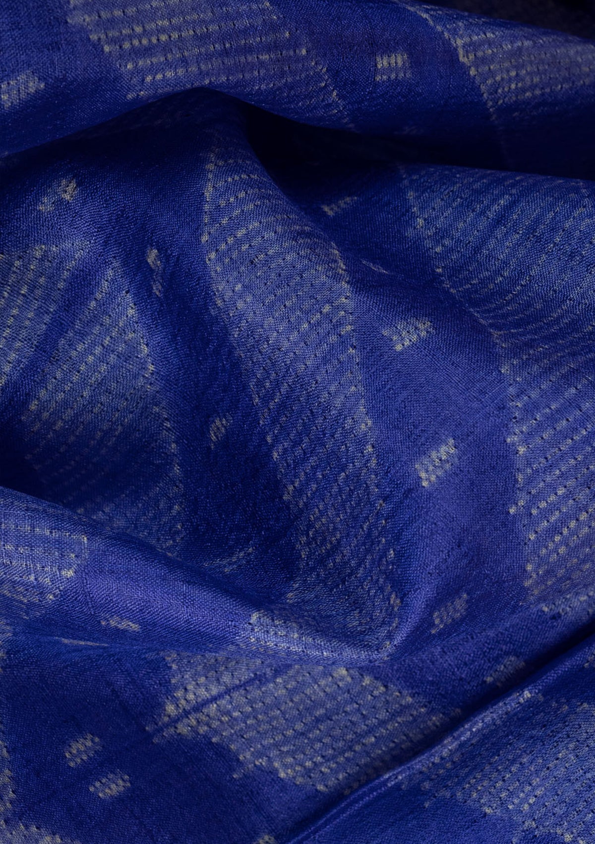 Handwoven Dark Blue Shibori Fabric