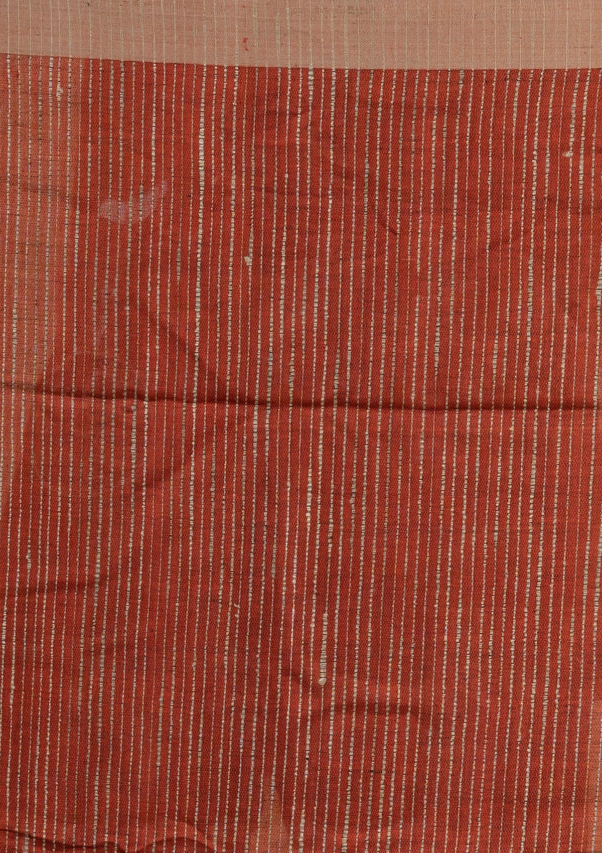 Handwoven Red Raw Silk Saree