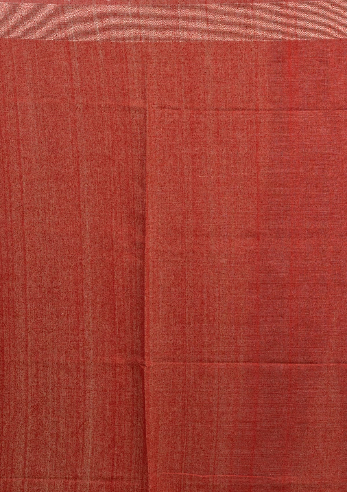 Handwoven Beige Red Raw Silk Saree