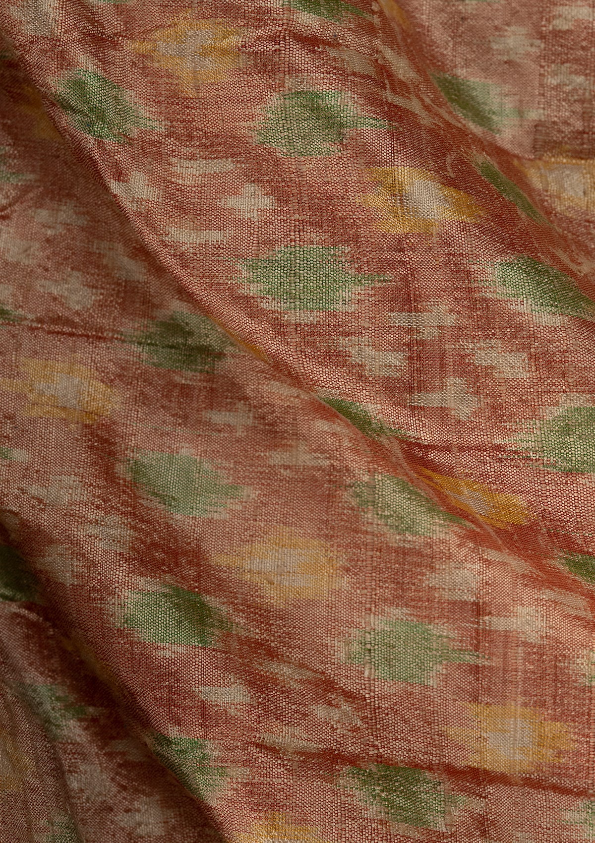 Handwoven Pastel Pink Raw Silk Fabric