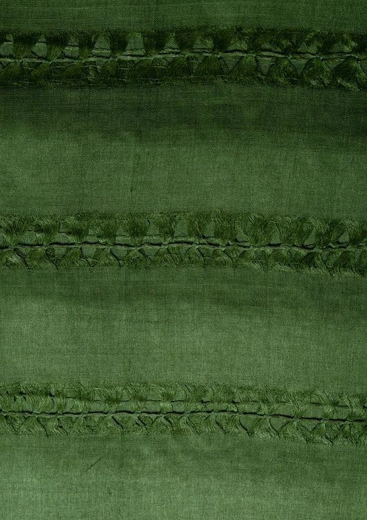 Handwoven Green Tussar Fabric