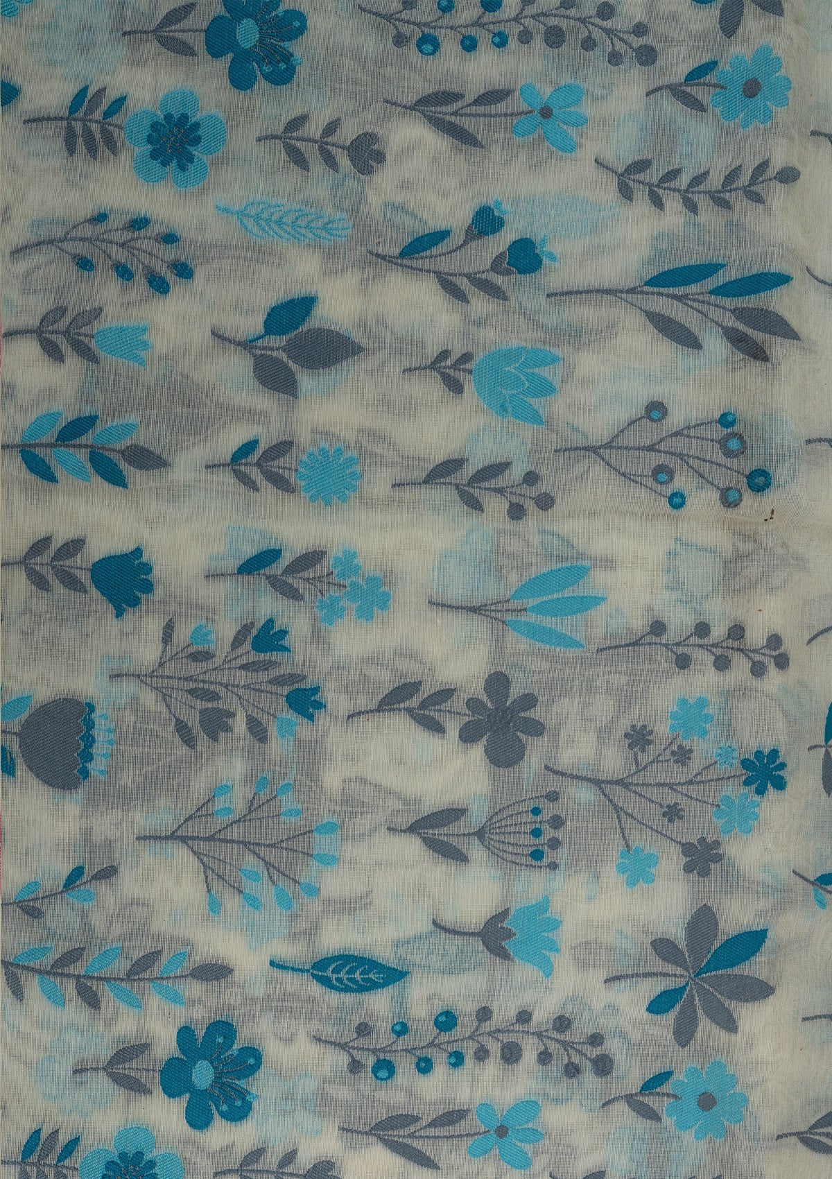 Handwoven Floral Chanderi Fabric