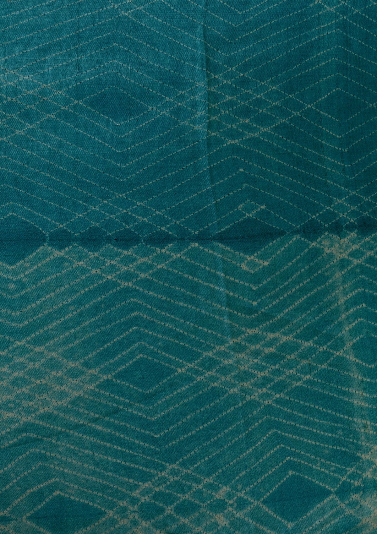 Handwoven Sea Blue Shibori Fabric