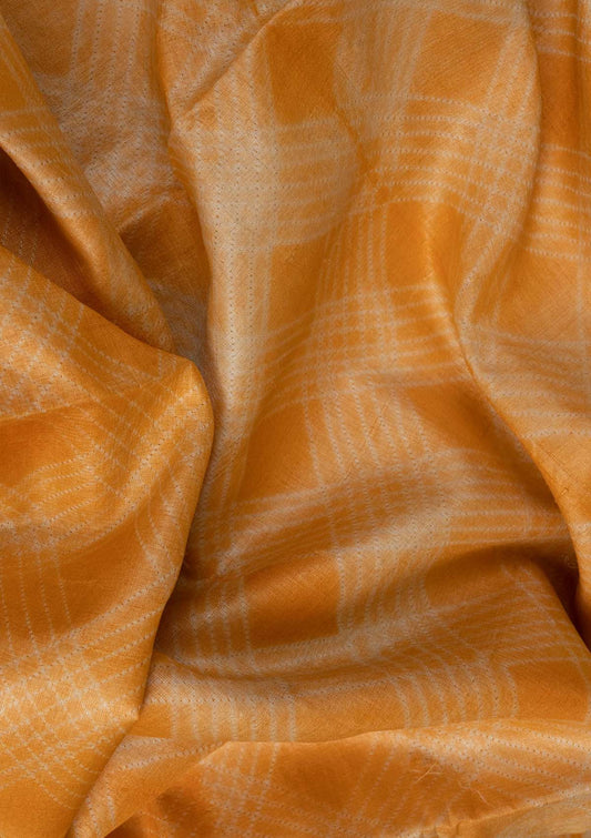 Handwoven Yellow Shibori Fabric